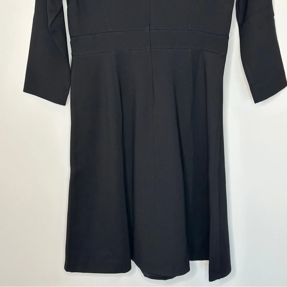 J. Crew Size 8 Fit and flare sheath dress in stretch ponte Modest Classic Preppy